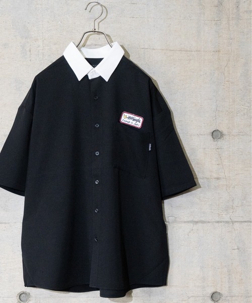 （What it isNt）ART BY MARKGONZALES（ワットイットイズント）の「【h】〔(what it isNT)ART BY MARK GONZALES〕バック刺繍ワークシャツ　半袖（シャツ/ブラウス・メンズ・ホワイト/グリーン/その他2/その他1/ブラック・X-LARGE/MEDIUM/LARGE）」の12枚目の写真