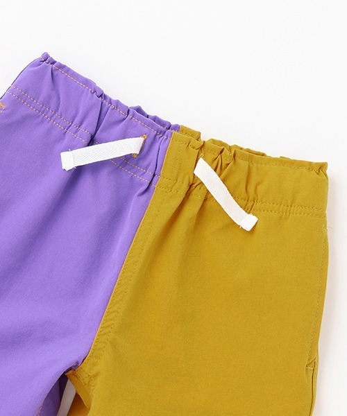 petit main（プティマイン）の「【水陸両用・吸水速乾】バイカラーハーフP【SWIM】（スラックス・キッズ・ライトカーキ/パープル・90cm/100cm/130cm/120cm/110cm/80ｃｍ）」の12枚目の写真