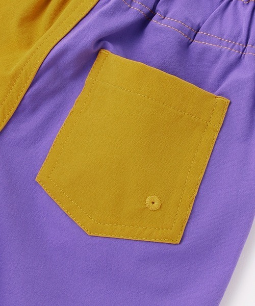 petit main（プティマイン）の「【水陸両用・吸水速乾】バイカラーハーフP【SWIM】（スラックス・キッズ・ライトカーキ/パープル・90cm/100cm/130cm/120cm/110cm/80ｃｍ）」の18枚目の写真