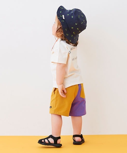 petit main（プティマイン）の「【水陸両用・吸水速乾】バイカラーハーフP【SWIM】（スラックス・キッズ・ライトカーキ/パープル・90cm/100cm/130cm/120cm/110cm/80ｃｍ）」の9枚目の写真