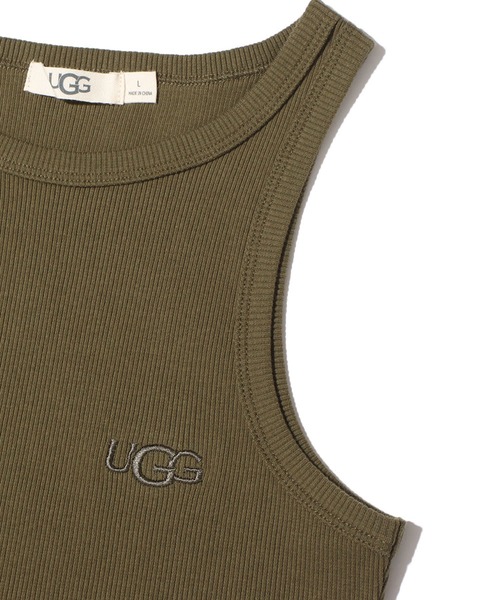 UGG（アグ）の「UGG@mos アメスリタンクトップ（タンクトップ・レディース・ホワイト/ブラウン/カーキ・M/L）」の10枚目の写真