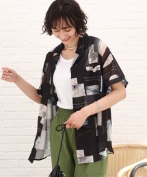 Cutie Blonde | グラフィックプリントシャツ(シャツ/ブラウス)