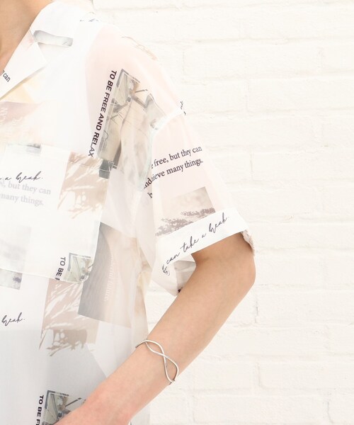 Cutie Blonde（キューティーブロンド）の「◆グラフィックプリントシャツ（シャツ/ブラウス・レディース・ホワイト系3/ブラック系・00）」の7枚目の写真