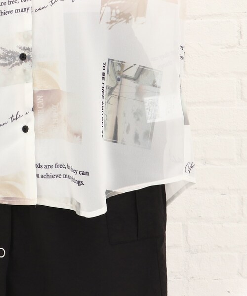 Cutie Blonde（キューティーブロンド）の「◆グラフィックプリントシャツ（シャツ/ブラウス・レディース・ホワイト系3/ブラック系・00）」の8枚目の写真