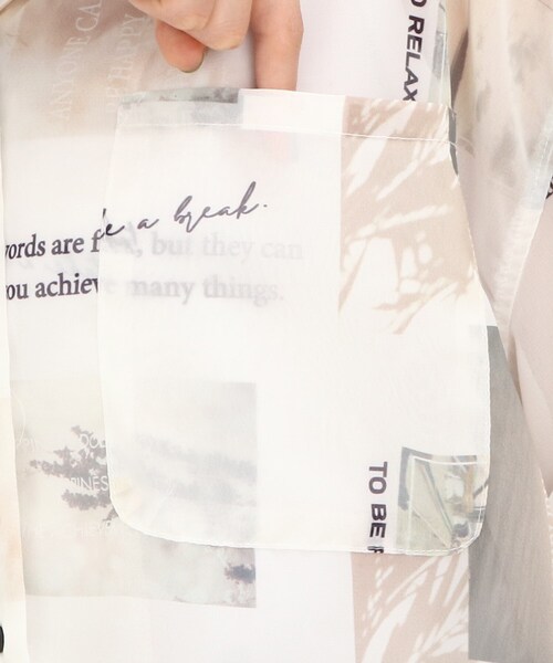 Cutie Blonde（キューティーブロンド）の「◆グラフィックプリントシャツ（シャツ/ブラウス・レディース・ホワイト系3/ブラック系・00）」の9枚目の写真