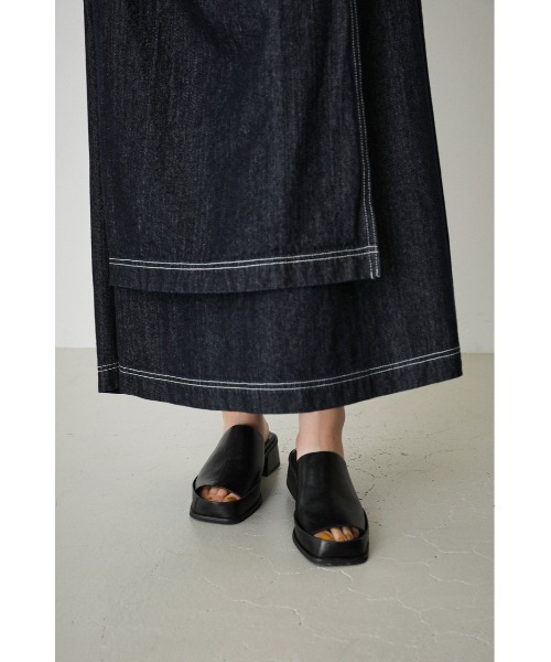 AZUL by moussy(アズールバイマウジー)の「THONG COVER SANDALS/ソングカバーサンダル(サンダル・レディース・オレンジ/ブラック・MEDIUM/LARGE/SMALL)」の9枚目の写真