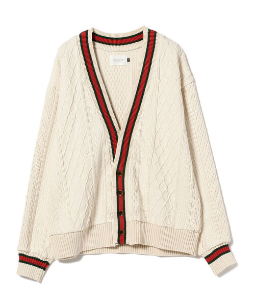 Ray BEAMS（レイビームス）の「CAL O LINE / チルデン Vネック カーディガン（カーディガン/ボレロ・レディース・ナチュラル・ONE SIZE）」の2枚目の写真