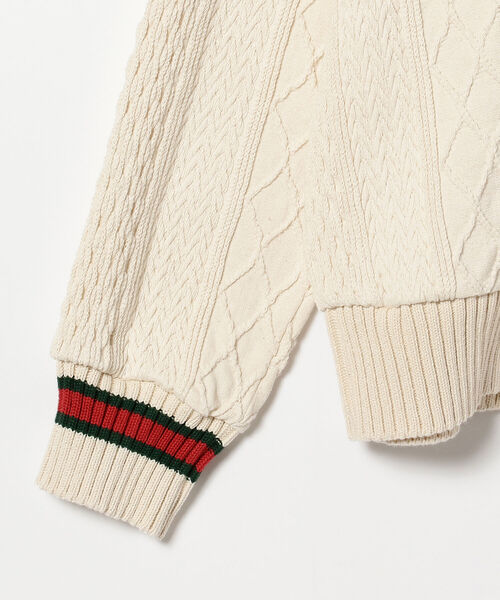 Ray BEAMS（レイビームス）の「CAL O LINE / チルデン Vネック カーディガン（カーディガン/ボレロ・レディース・ナチュラル・ONE SIZE）」の4枚目の写真