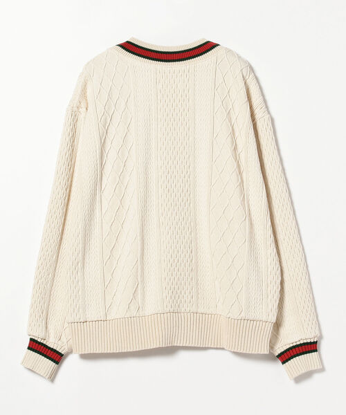 Ray BEAMS（レイビームス）の「CAL O LINE / チルデン Vネック カーディガン（カーディガン/ボレロ・レディース・ナチュラル・ONE SIZE）」の5枚目の写真