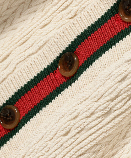 Ray BEAMS（レイビームス）の「CAL O LINE / チルデン Vネック カーディガン（カーディガン/ボレロ・レディース・ナチュラル・ONE SIZE）」の6枚目の写真