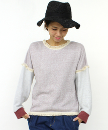 mystic | 裏毛フリンジプルオーバー(Tシャツ/カットソー)