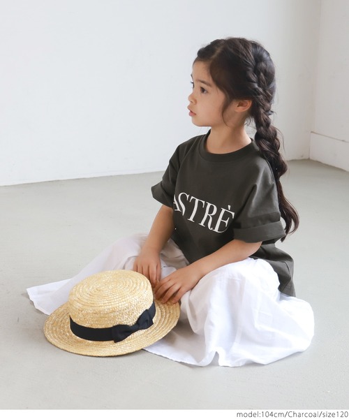 coca（coca）（コカ）の「キッズ 親子お揃い　ビッグシルエットプリントアソートTee（Tシャツ/カットソー・キッズ・ホワイト/チャコールグレー/ライトブルー/ブラウン/ピンク/グリーン・100/110/120/130）」の11枚目の写真