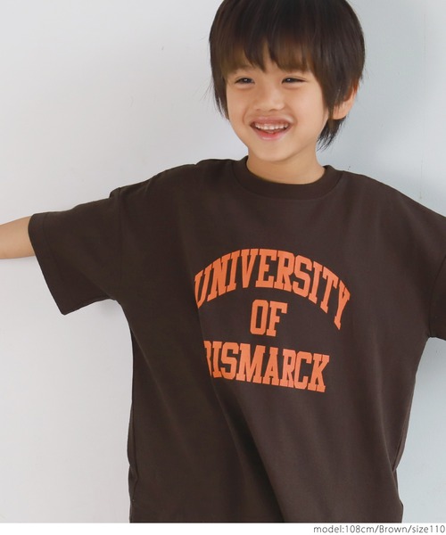 coca（coca）（コカ）の「キッズ 親子お揃い　ビッグシルエットプリントアソートTee（Tシャツ/カットソー・キッズ・ホワイト/チャコールグレー/ライトブルー/ブラウン/ピンク/グリーン・100/110/120/130）」の13枚目の写真