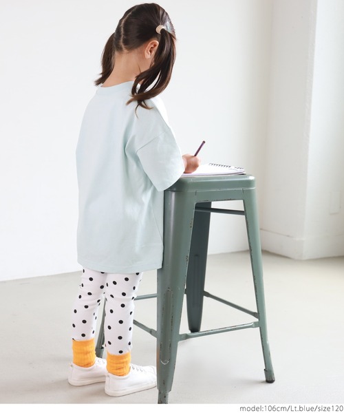 coca（coca）（コカ）の「キッズ 親子お揃い　ビッグシルエットプリントアソートTee（Tシャツ/カットソー・キッズ・ホワイト/チャコールグレー/ライトブルー/ブラウン/ピンク/グリーン・100/110/120/130）」の21枚目の写真