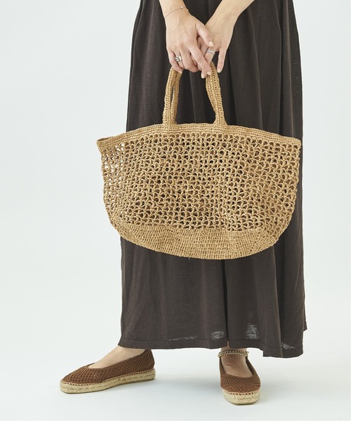 plage（プラージュ）の「SP ラフィア バッグ（ハンドバッグ・レディース・ブラウン・FREE）」の6枚目の写真