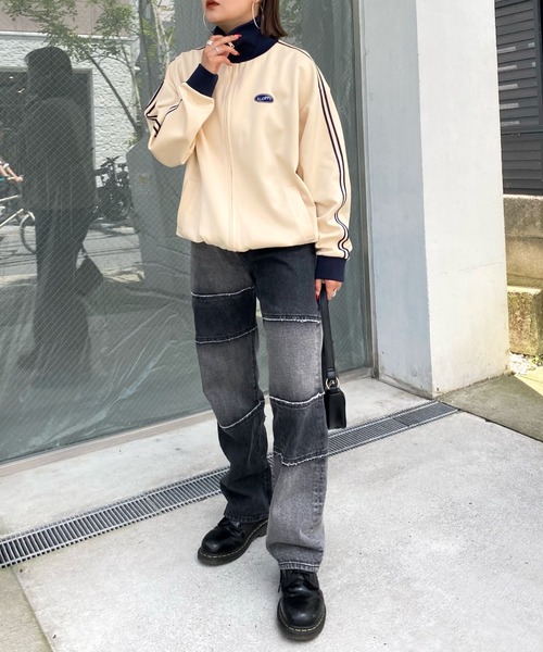 WHO'S WHO gallery(フーズフーギャラリー)の「【SLOPPY/スロッピー】トラックジャケット(ジャージ・レディース・ブラック/ネイビー/アイボリー/ホワイト系/ブラック系・FREE/SMALL)」の12枚目の写真