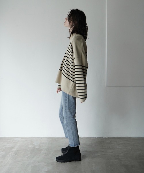 CLANE（クラネ）の「J/W SLIM ANKLE DENIM PANTS（デニムパンツ・レディース・ブラック/ブルー・1/0/2）」の12枚目の写真