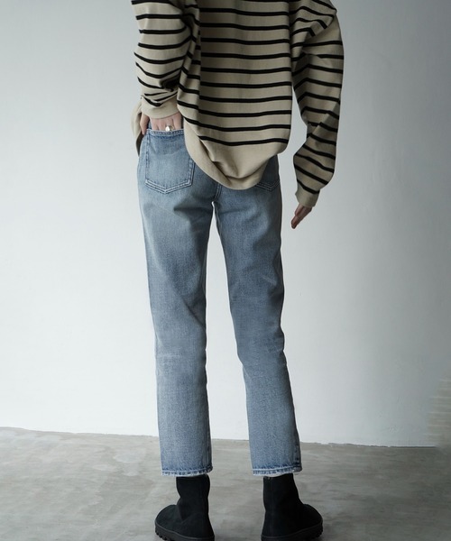 CLANE（クラネ）の「J/W SLIM ANKLE DENIM PANTS（デニムパンツ・レディース・ブラック/ブルー・1/0/2）」の14枚目の写真