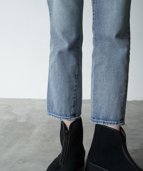 CLANE（クラネ）の「J/W SLIM ANKLE DENIM PANTS（デニムパンツ・レディース・ブラック/ブルー・1/0/2）」の15枚目の写真