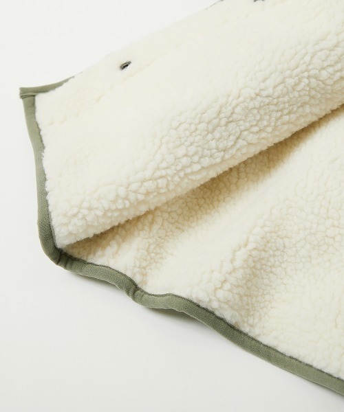 devirock（デビロック）の「洗える キルティングボア ノーカラー リバーシブルロングコート（ノーカラーコート・キッズ・ベージュ/ライトカーキ/チャコール・110cm/100cm/120cm/130cm/140cm/150cm/160cm）」の15枚目の写真