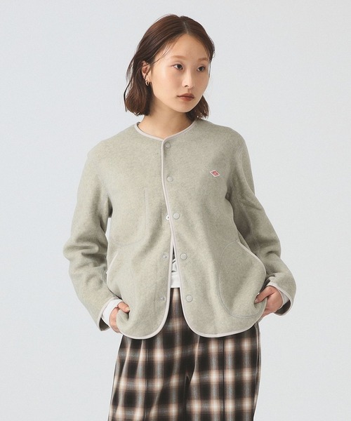 DANTON（ダントン）の「DANTON / FLEECE COLLARLESS JACKET