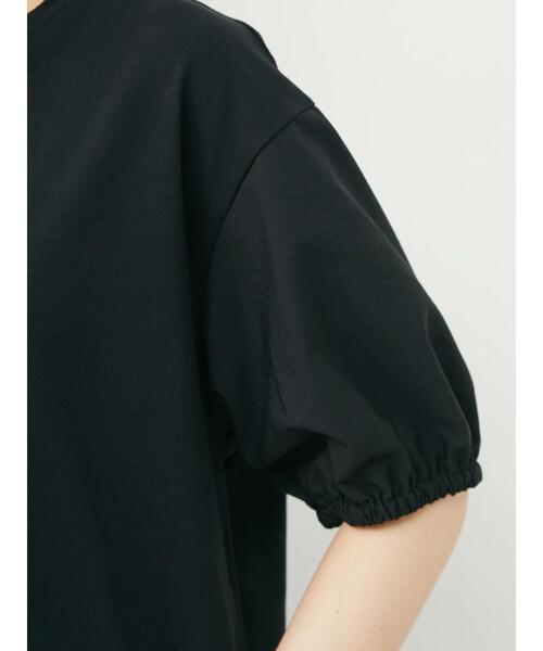 Green　Parks（グリーンパークス）の「・ELENCARE DUE フハクスリーブTシャツ（Tシャツ/カットソー・レディース・ブラック/オフホワイト/ライトベージュ・FREE）」の16枚目の写真