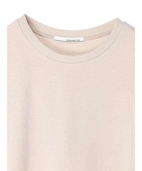 Green　Parks（グリーンパークス）の「・ELENCARE DUE フハクスリーブTシャツ（Tシャツ/カットソー・レディース・ブラック/オフホワイト/ライトベージュ・FREE）」の19枚目の写真