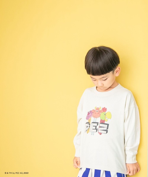 LOWRYS FARM（ローリーズファーム）の「ＦＯＯＤキャラプリントＴシャツ　150779（Tシャツ/カットソー・キッズ・ブルー/ホワイト系その他/ホワイト系その他2・110cm/120cm/130cm/140cm/150cm）」の10枚目の写真