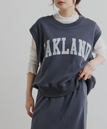 PUAL CE CIN | 裏毛カレッジロゴベスト(Tシャツ/カットソー)