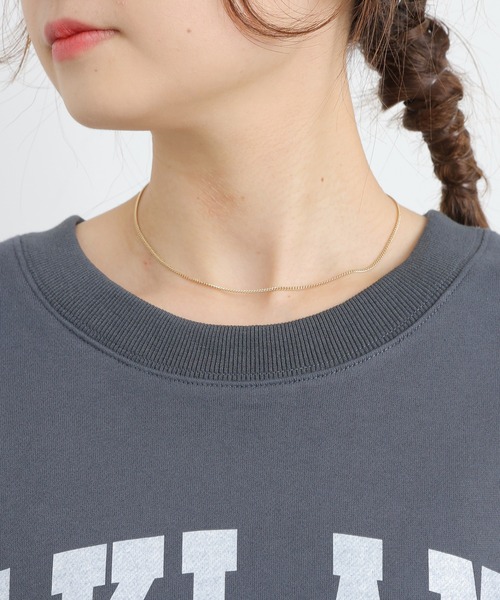 PUAL CE CIN（ピュアルセシン）の「裏毛カレッジロゴベスト（Tシャツ/カットソー・レディース・チャコールグレー/ベージュ・FREE）」の15枚目の写真