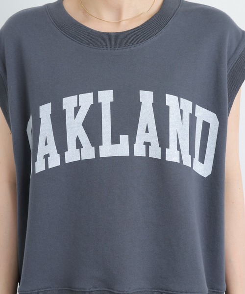 PUAL CE CIN（ピュアルセシン）の「裏毛カレッジロゴベスト（Tシャツ/カットソー・レディース・チャコールグレー/ベージュ・FREE）」の16枚目の写真