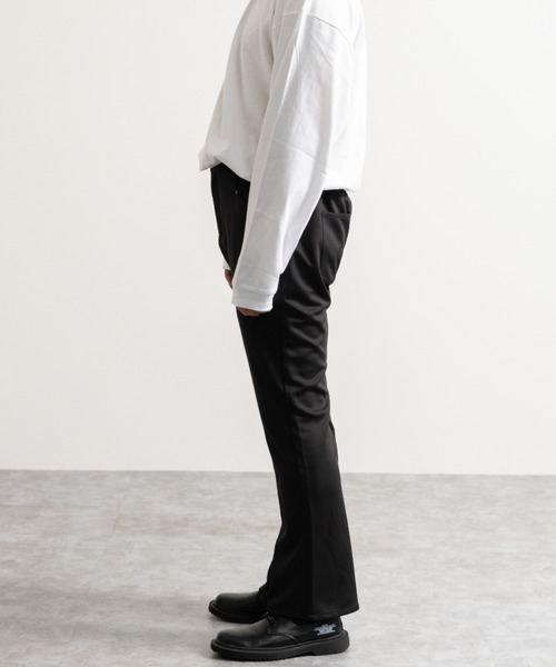 NYLAUS（ナイラス）の「別注 カラーポンチ ストレッチフレアパンツ（その他パンツ・メンズ・ブラック/グリーン/マスタード・LL/M/L）」の5枚目の写真