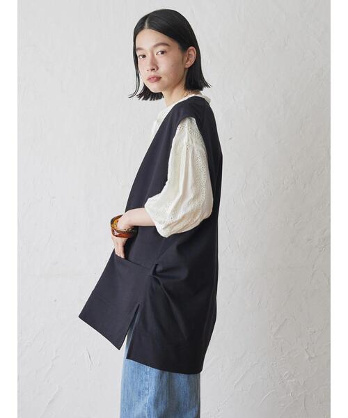 AMERICAN HOLIC（アメリカンホリック）の「ポンチUネックベスト（ベスト・レディース・ブラック/ブラウン・M/L）」の17枚目の写真