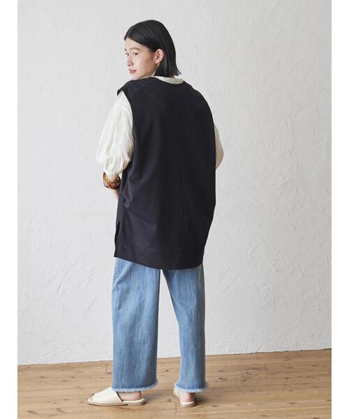 AMERICAN HOLIC（アメリカンホリック）の「ポンチUネックベスト（ベスト・レディース・ブラック/ブラウン・M/L）」の21枚目の写真