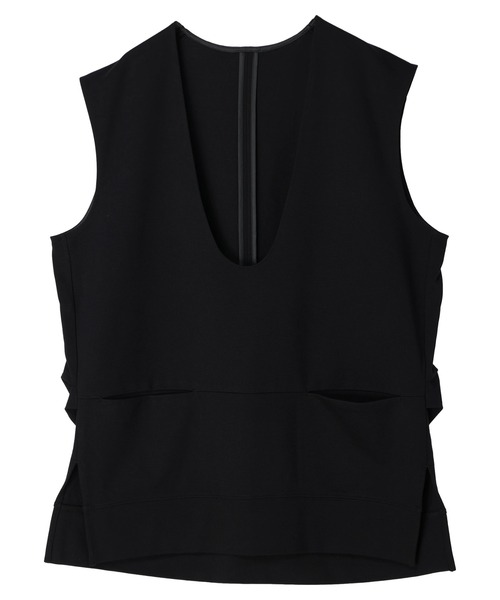 AMERICAN HOLIC（アメリカンホリック）の「ポンチUネックベスト（ベスト・レディース・ブラック/ブラウン・M/L）」の12枚目の写真