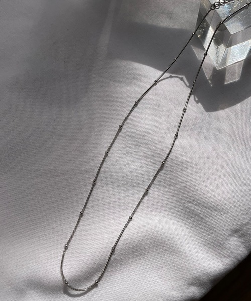 SHENERY（シーナリー）の「【WEB限定】ステンレスボールチェーンネックレス（ネックレス・レディース・シルバー/ゴールド・FREE）」の2枚目の写真