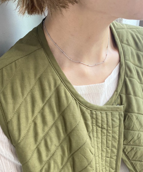 SHENERY（シーナリー）の「【WEB限定】ステンレスボールチェーンネックレス（ネックレス・レディース・シルバー/ゴールド・FREE）」の5枚目の写真