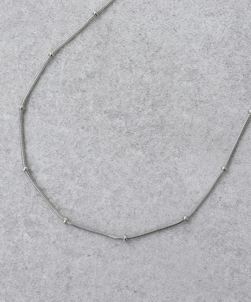 SHENERY（シーナリー）の「【WEB限定】ステンレスボールチェーンネックレス（ネックレス・レディース・シルバー/ゴールド・FREE）」の9枚目の写真