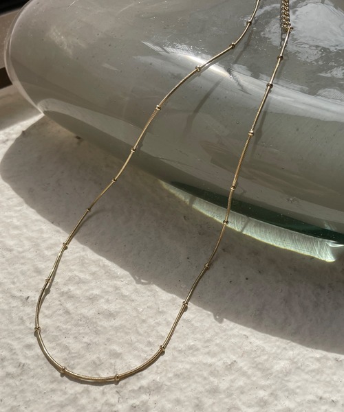 SHENERY（シーナリー）の「【WEB限定】ステンレスボールチェーンネックレス（ネックレス・レディース・シルバー/ゴールド・FREE）」の12枚目の写真