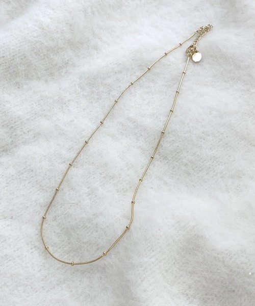 SHENERY（シーナリー）の「【WEB限定】ステンレスボールチェーンネックレス（ネックレス・レディース・シルバー/ゴールド・FREE）」の7枚目の写真