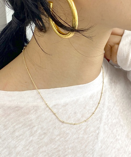 SHENERY（シーナリー）の「【WEB限定】ステンレスボールチェーンネックレス（ネックレス・レディース・シルバー/ゴールド・FREE）」の10枚目の写真