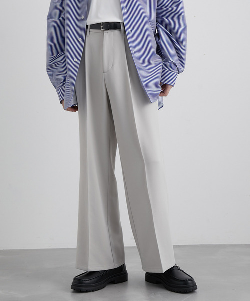 JUNRED（ジュンレッド）の「ウォームツイルワイドフレアパンツ（スラックス・メンズ・ブラック/グリーン/ベージュ系その他・S/M/L）」の22枚目の写真