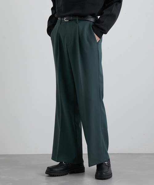 JUNRED（ジュンレッド）の「ウォームツイルワイドフレアパンツ（スラックス・メンズ・ブラック/グリーン/ベージュ系その他・S/M/L）」の20枚目の写真
