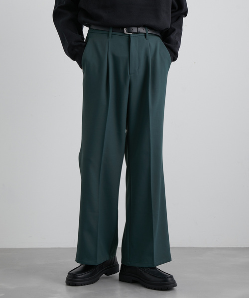 JUNRED（ジュンレッド）の「ウォームツイルワイドフレアパンツ（スラックス・メンズ・ブラック/グリーン/ベージュ系その他・S/M/L）」の19枚目の写真