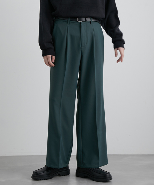 JUNRED（ジュンレッド）の「ウォームツイルワイドフレアパンツ（スラックス・メンズ・ブラック/グリーン/ベージュ系その他・S/M/L）」の18枚目の写真