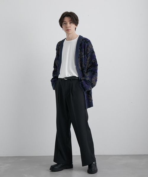 JUNRED（ジュンレッド）の「ウォームツイルワイドフレアパンツ（スラックス・メンズ・ブラック/グリーン/ベージュ系その他・S/M/L）」の17枚目の写真