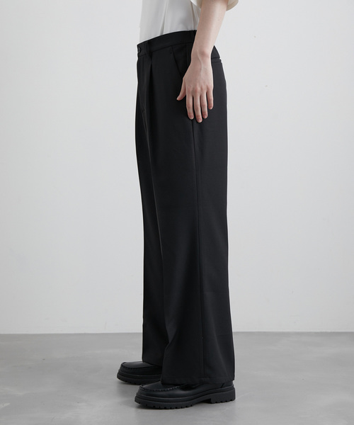 JUNRED（ジュンレッド）の「ウォームツイルワイドフレアパンツ（スラックス・メンズ・ブラック/グリーン/ベージュ系その他・S/M/L）」の10枚目の写真