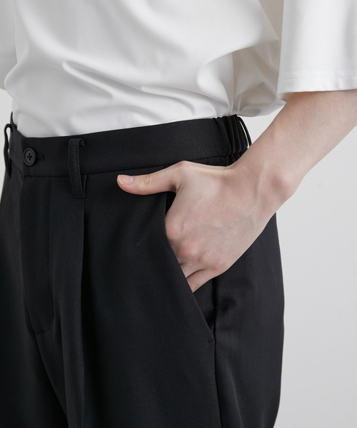 JUNRED（ジュンレッド）の「ウォームツイルワイドフレアパンツ（スラックス・メンズ・ブラック/グリーン/ベージュ系その他・S/M/L）」の6枚目の写真