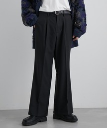 JUNRED | ウォームツイルワイドフレアパンツ(スラックス)