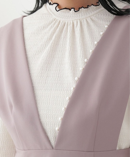 PROPORTION BODY DRESSING（プロポーションボディドレッシング）の「パールジャンスカ / 1212240915（ワンピース・レディース・ブラック/ベージュ・SMALL/MEDIUM）」の12枚目の写真